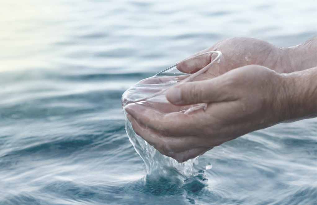 Hands Preparing for Baptism