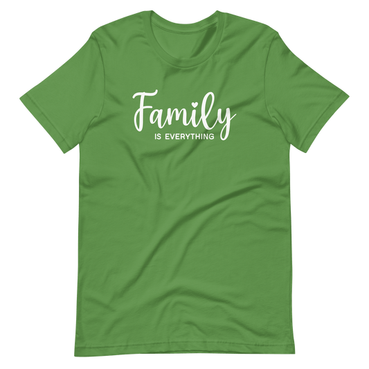 Family is Everything Christian T Shirts Leaf