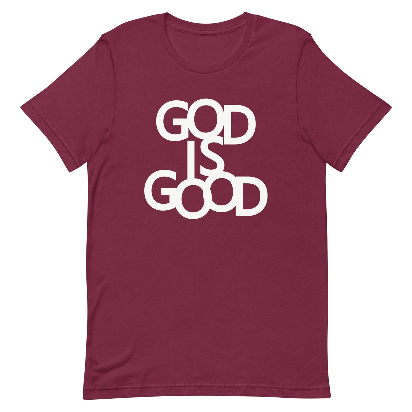 God is Good Christian T Shirts Maroon