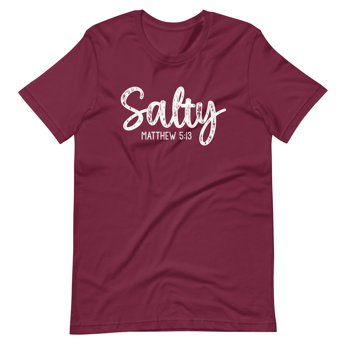 Salty Christian T Shirts Maroon