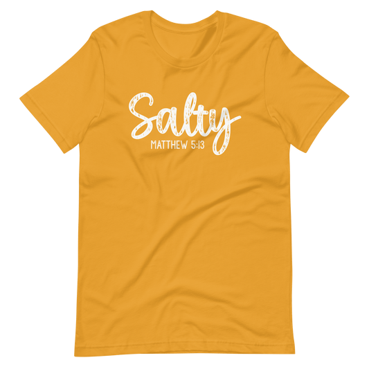 Salty Christian T Shirts Mustard