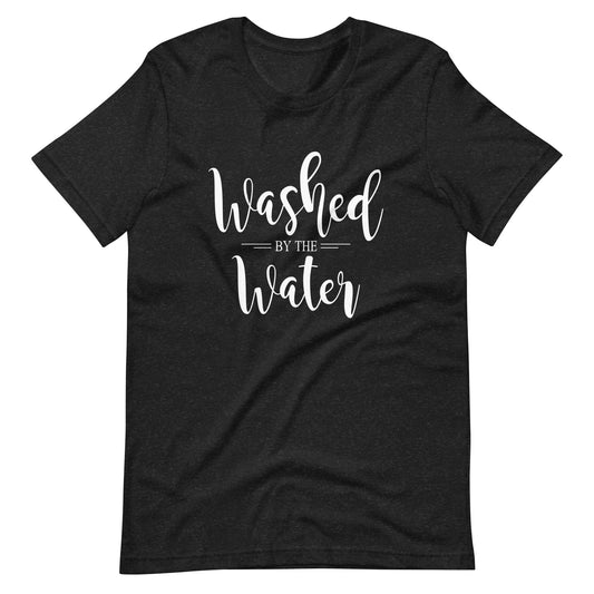 Washed by the Water Christian T Shirts Black Heather
