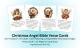 Christmas Angel Bible Verse Cards