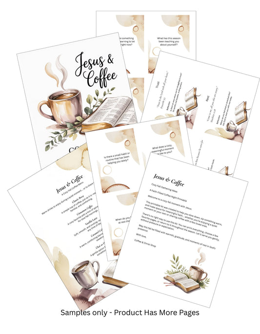 Jesus and Coffee Cozy Fall Gathering Ideas Artwork