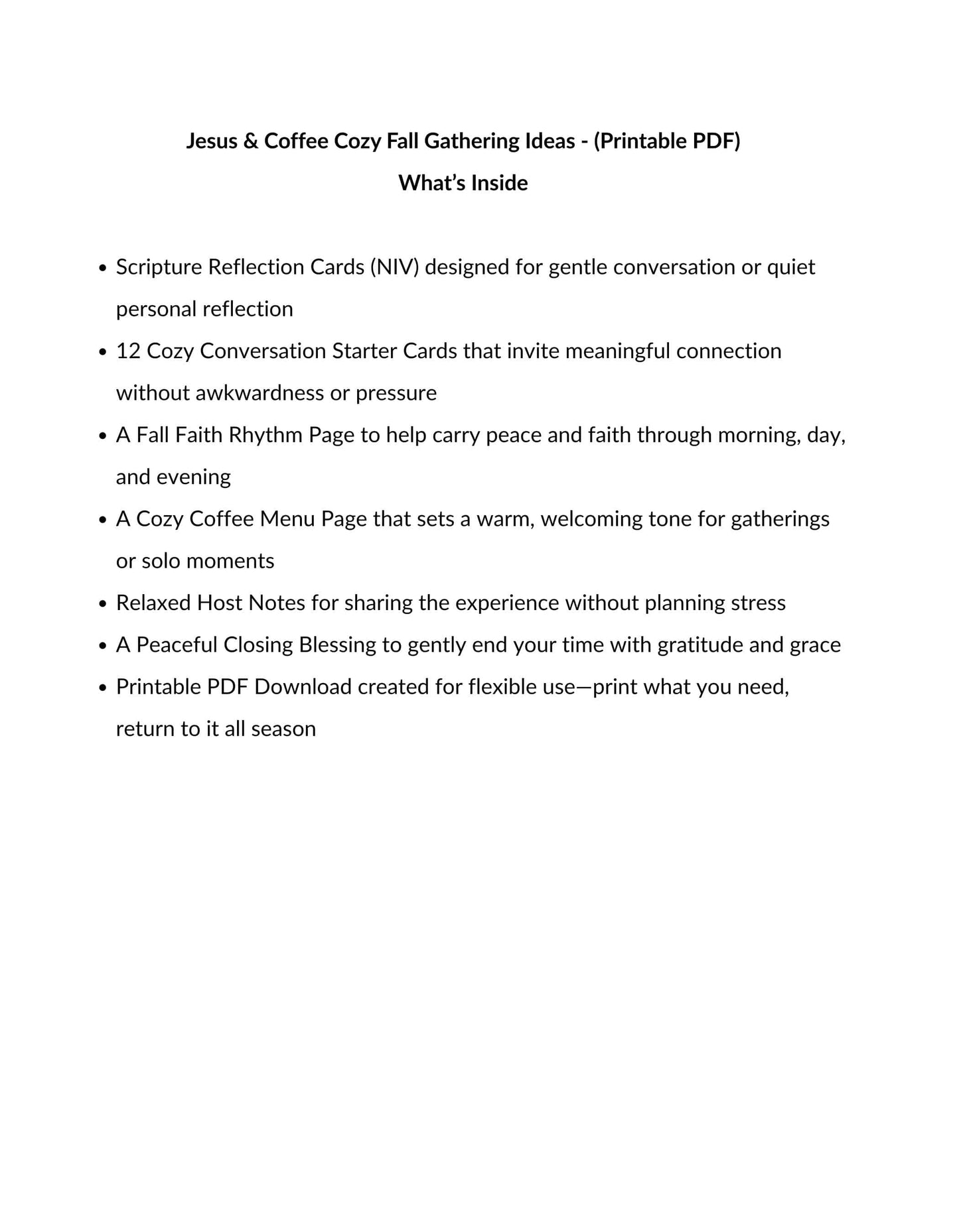 Jesus and Coffee Cozy Fall Gathering Ideas Inside