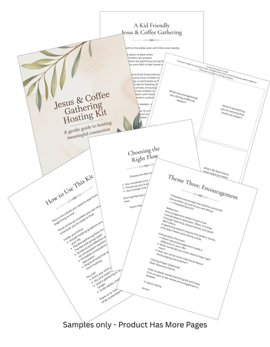 Jesus and Coffee Gathering Hosting Kit Artwork