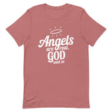 Angels are Real Christian T Shirts Mauve