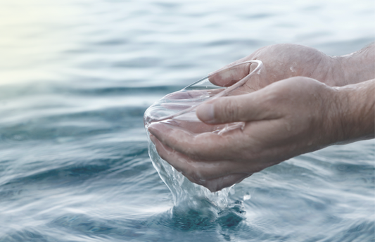 Hands Preparing for Baptism