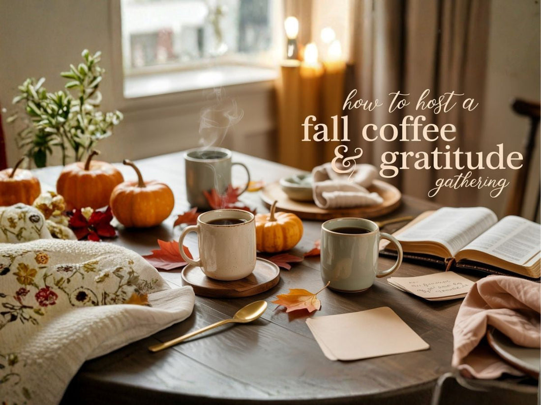host a fall coffee and gratitude gathering