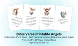 10 Bible Verses About Angels Printable Cards