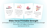 Bible Verse Printable Strength