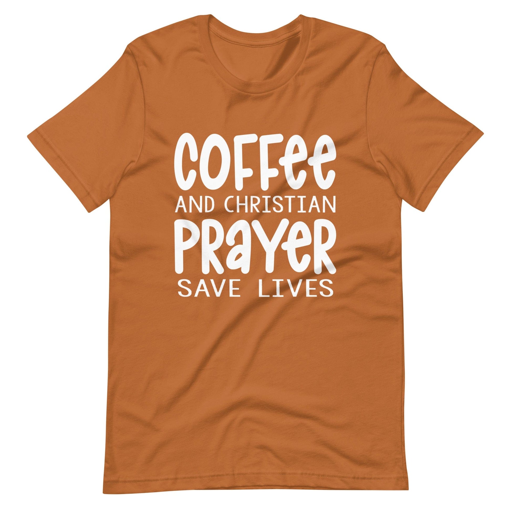 Coffee and Prayer Christian T Shirts Toast