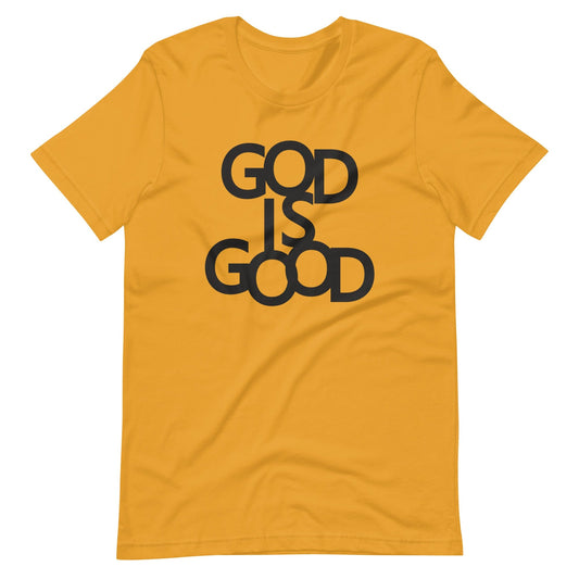 God is Good Christian T Shirts Mustard