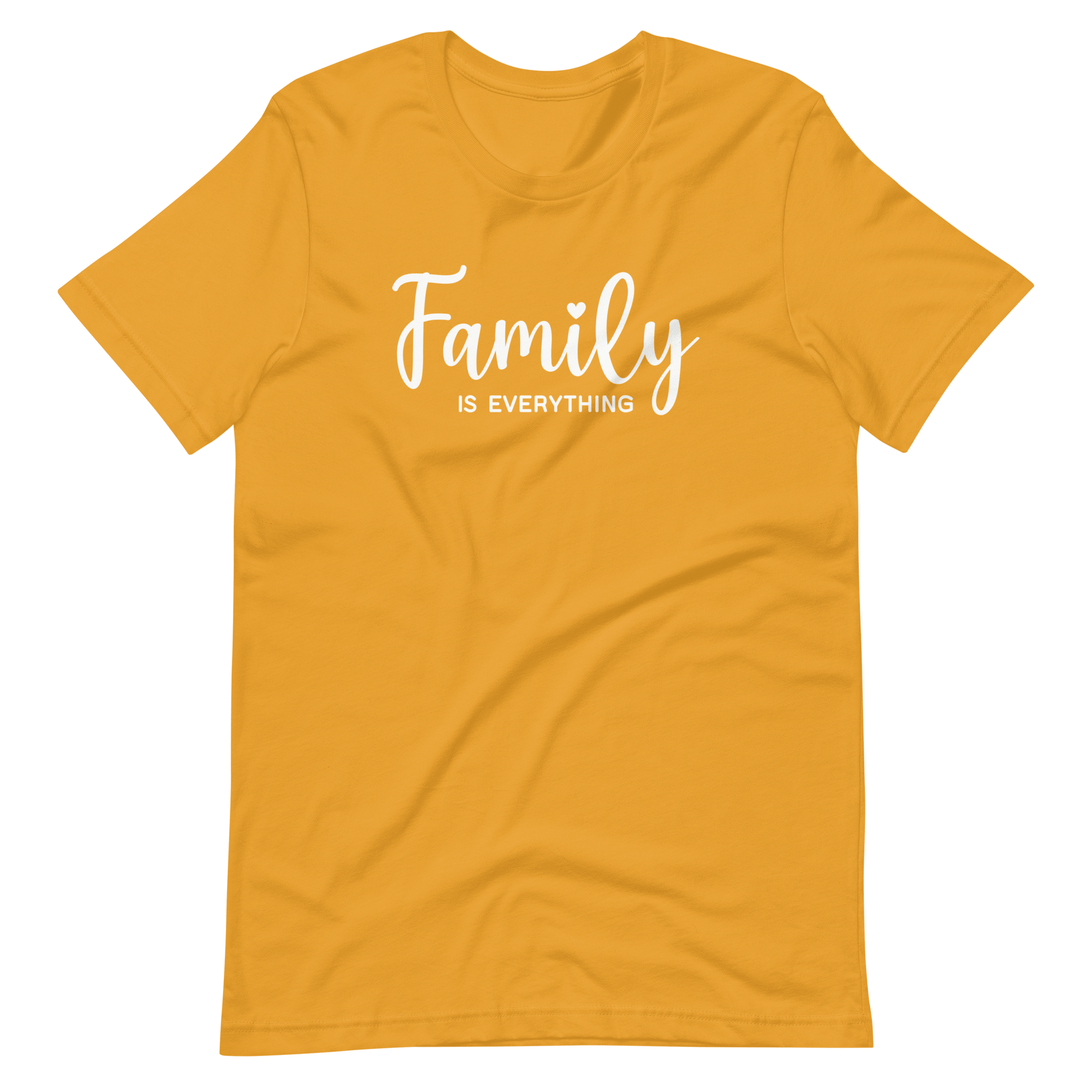 Family is Everything Christian T Shirts Mustard