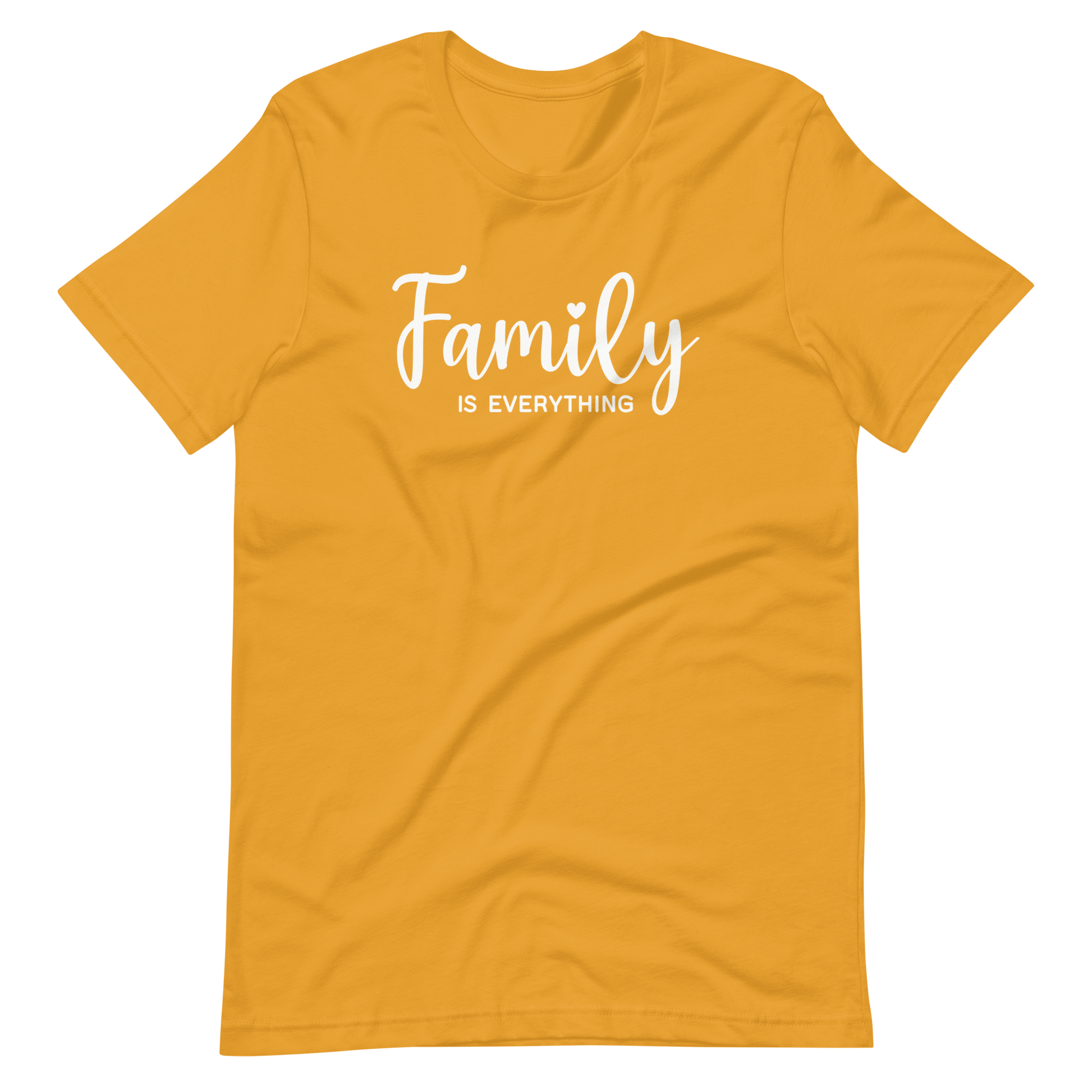 Family is Everything Christian T Shirts Mustard