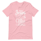 Invincible with Jesus and Coffee Christian T Shirts for Women Pink