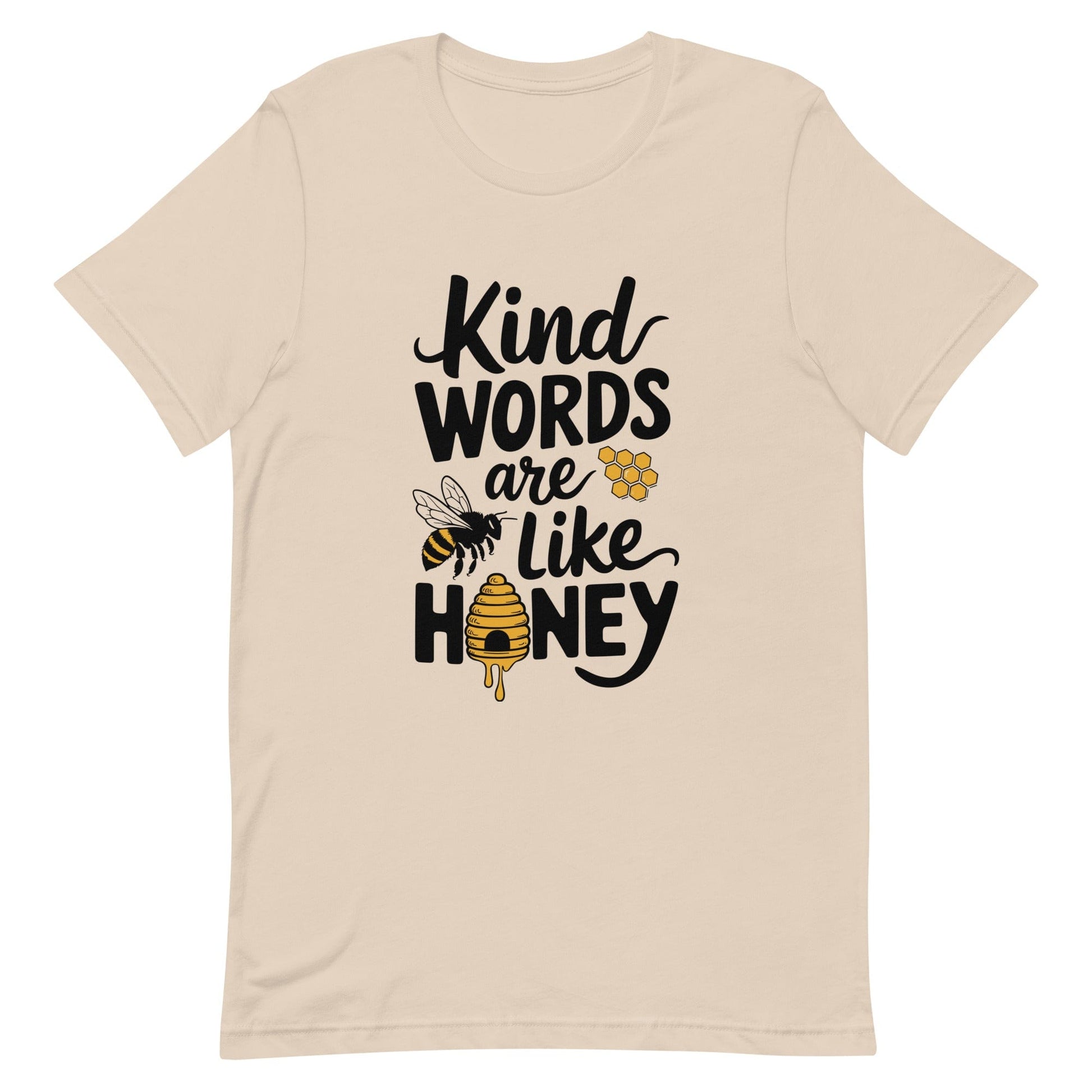 Kind Words Are Like Honey Christian  T Shirt Soft Cream