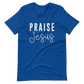 Praise Jesus Christian T Shirts True Royal