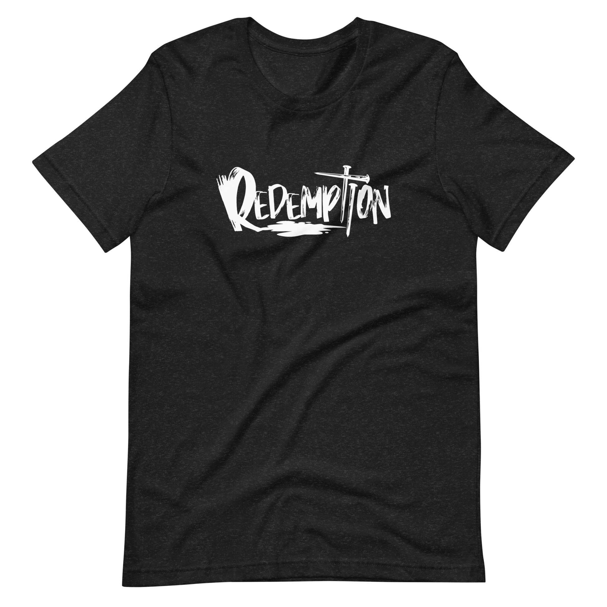 Christian T Shirts Redemption Black Heather