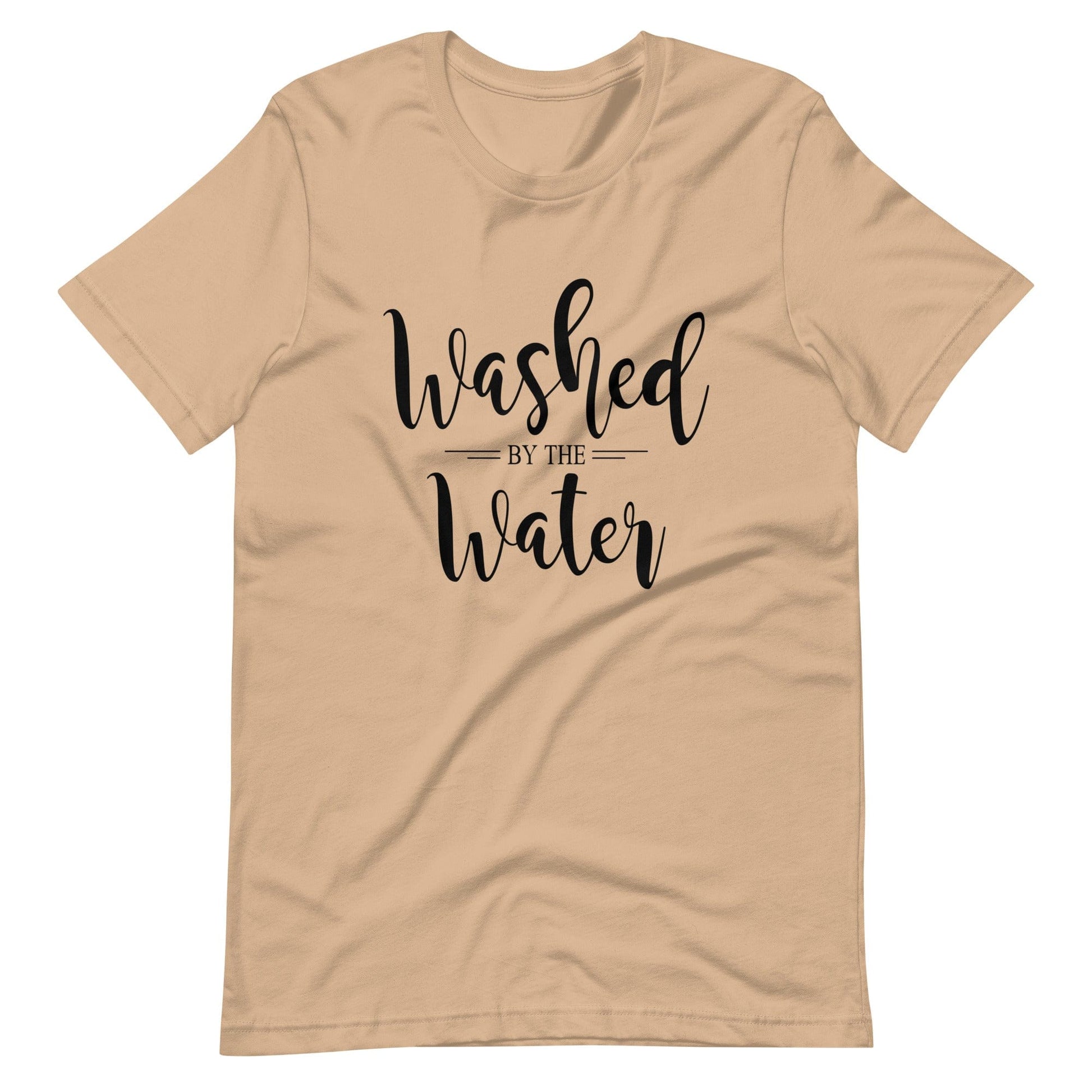 Washed by the Water Christian T Shirts Tan