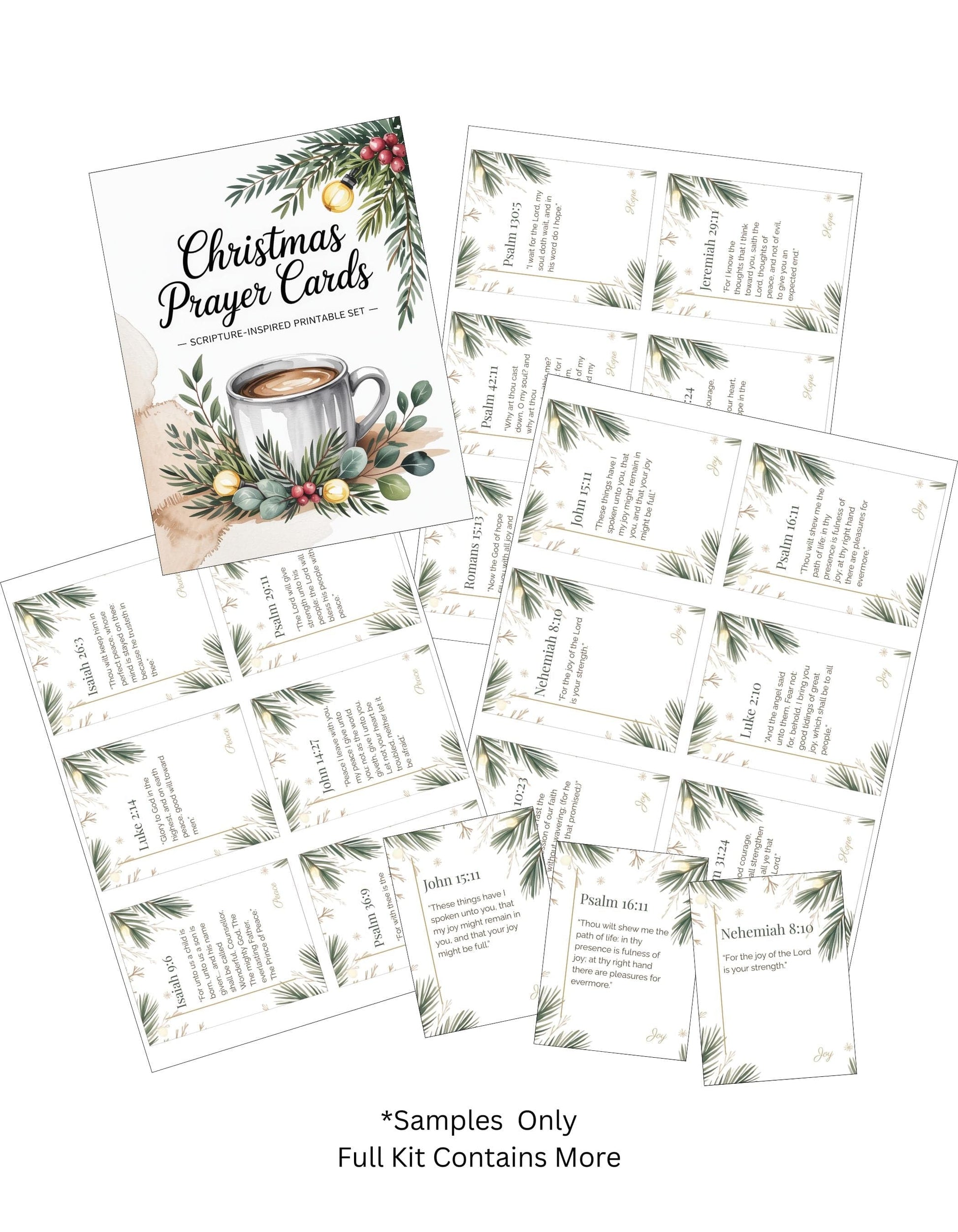 Christmas Bible Verse Cards Artwork