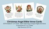 Christmas Angel Printable Bible Verse Cards