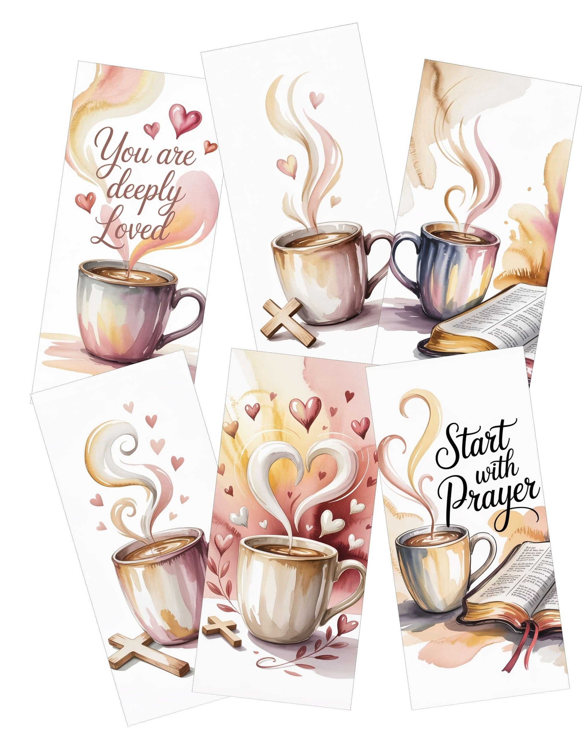 Cozy Faith Coffee Phone Wallpaper Artwork