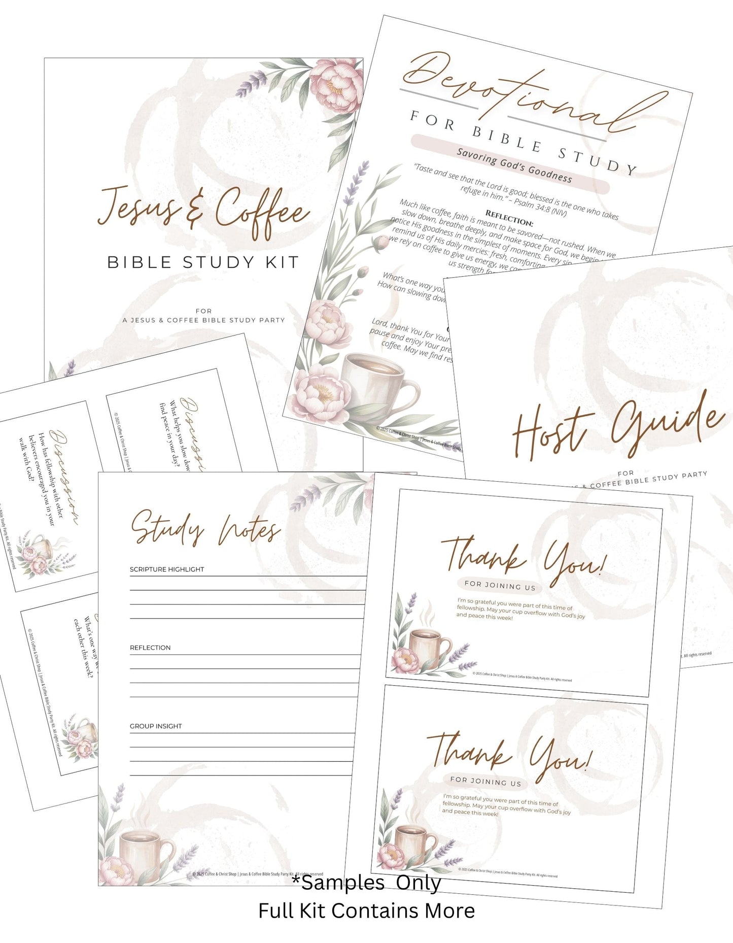 Jesus and Coffee Bible Study Party Kit – Printable PDF