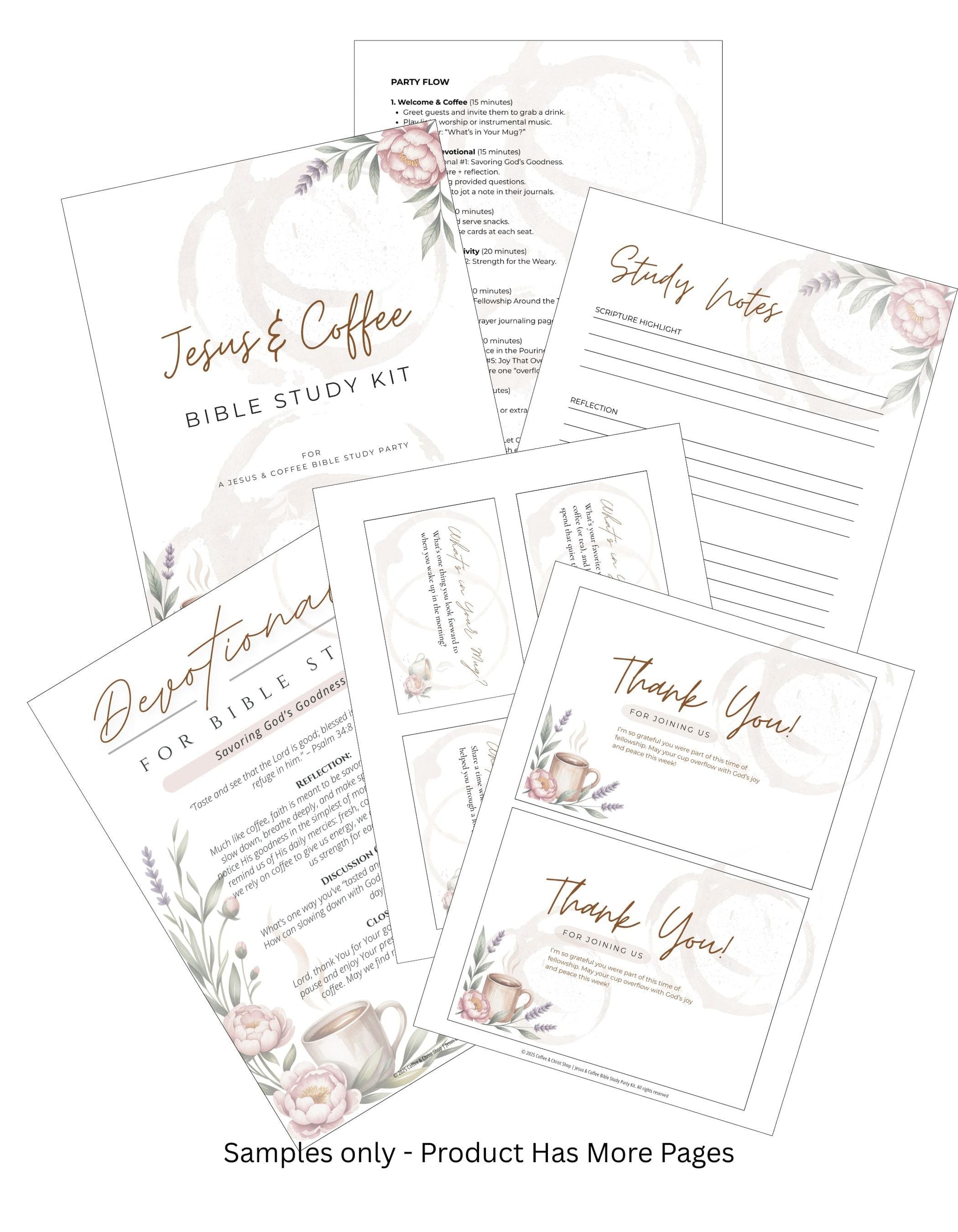 Jesus and Coffee Bible Study Party Kit Artwork