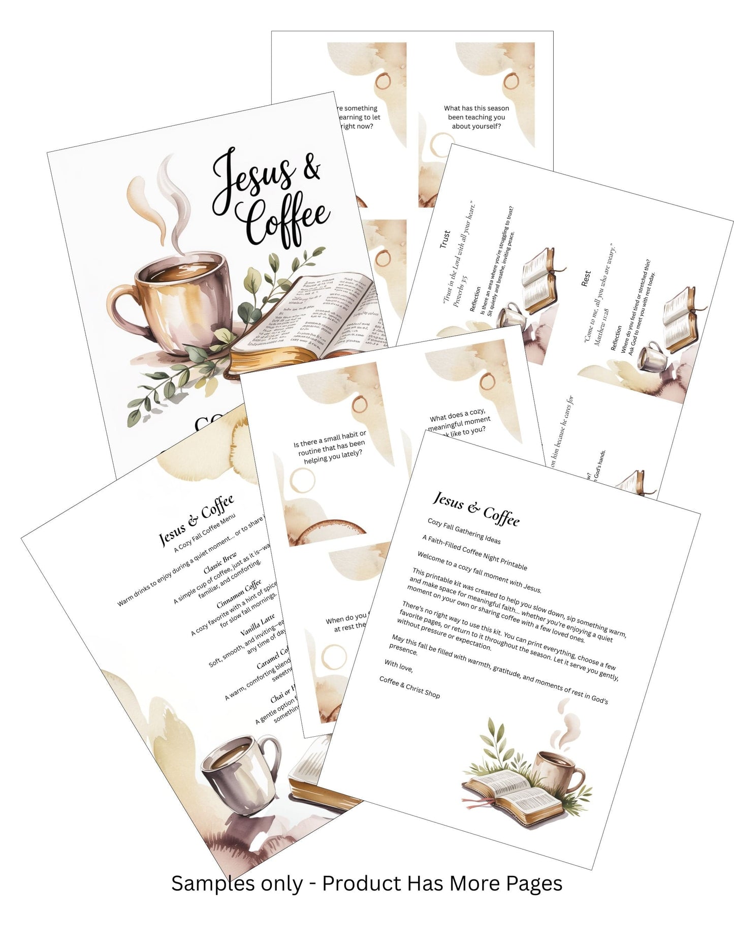 Jesus and Coffee Cozy Fall Gathering Ideas Artwork