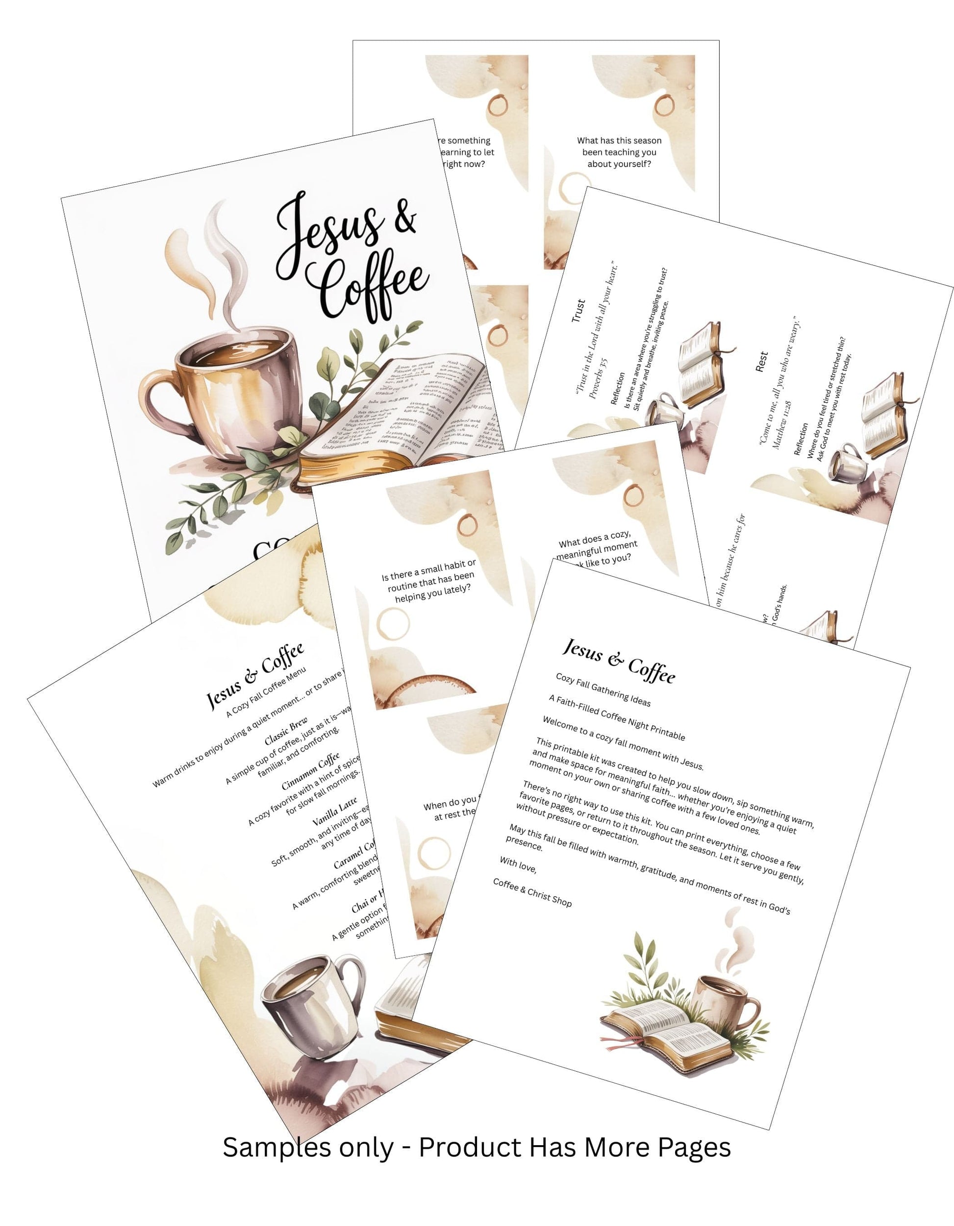 Jesus and Coffee Cozy Fall Gathering Ideas Artwork