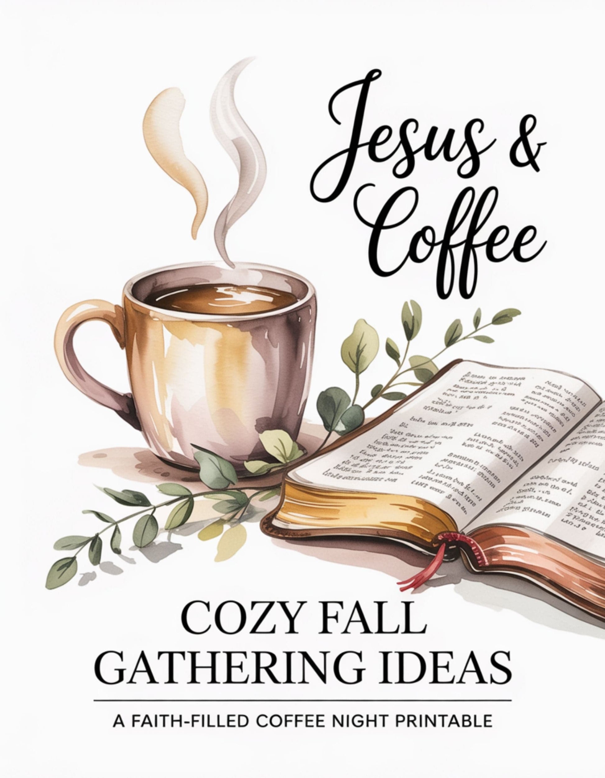 Jesus and Coffee Cozy Fall Gathering Ideas Cover Page