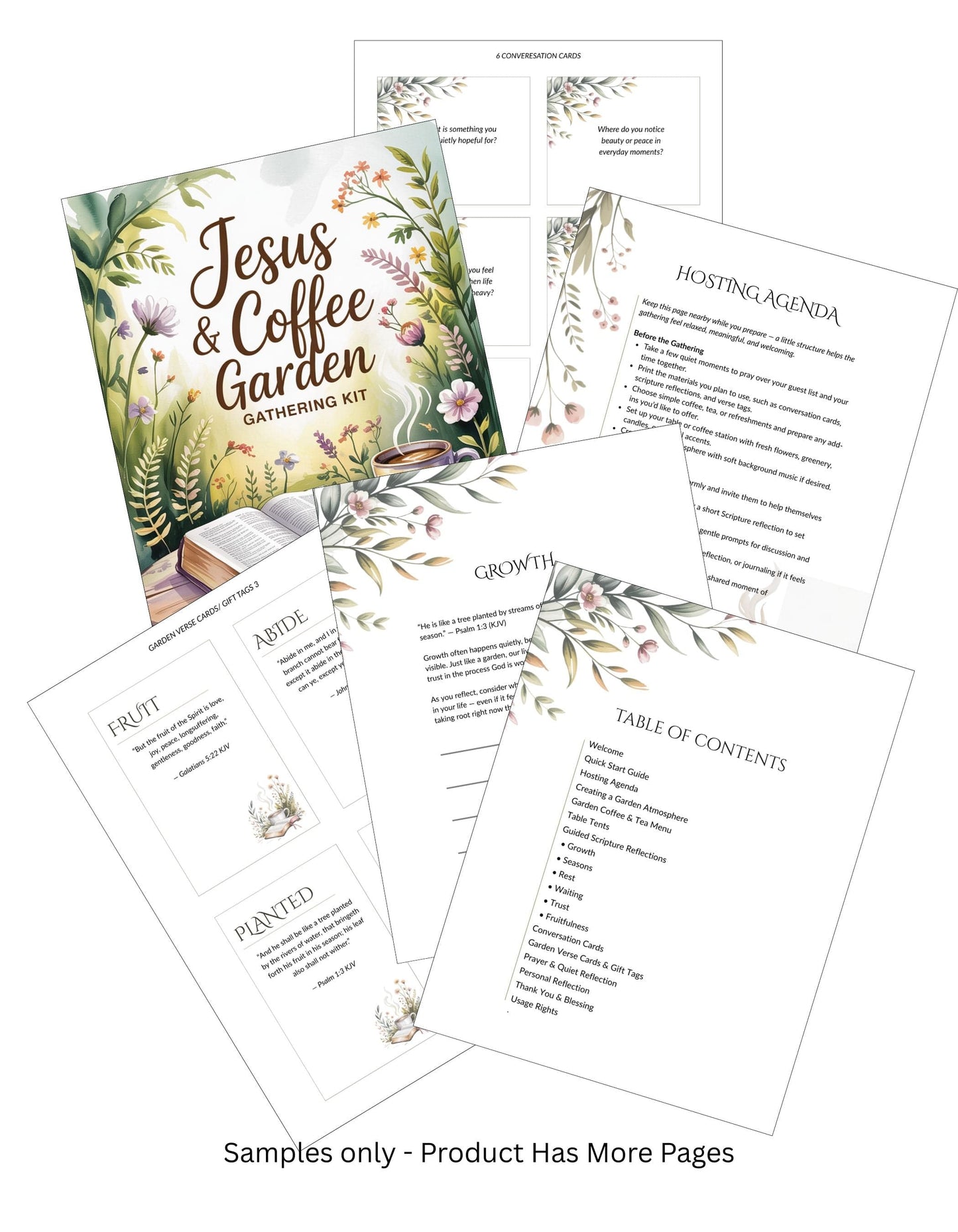 Jesus and Coffee Garden Party Artwork