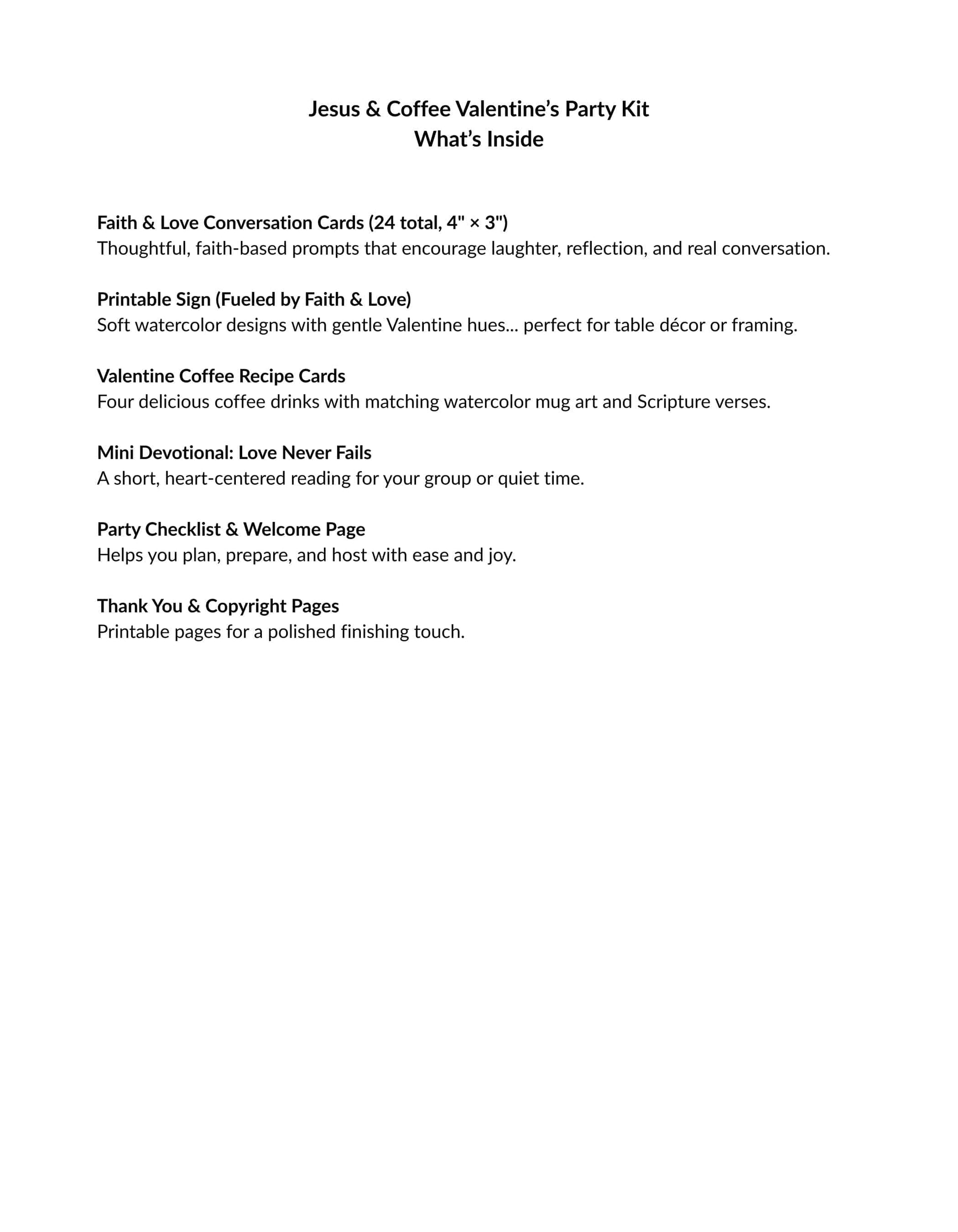 Jesus and Coffee Valentine's Day Inside