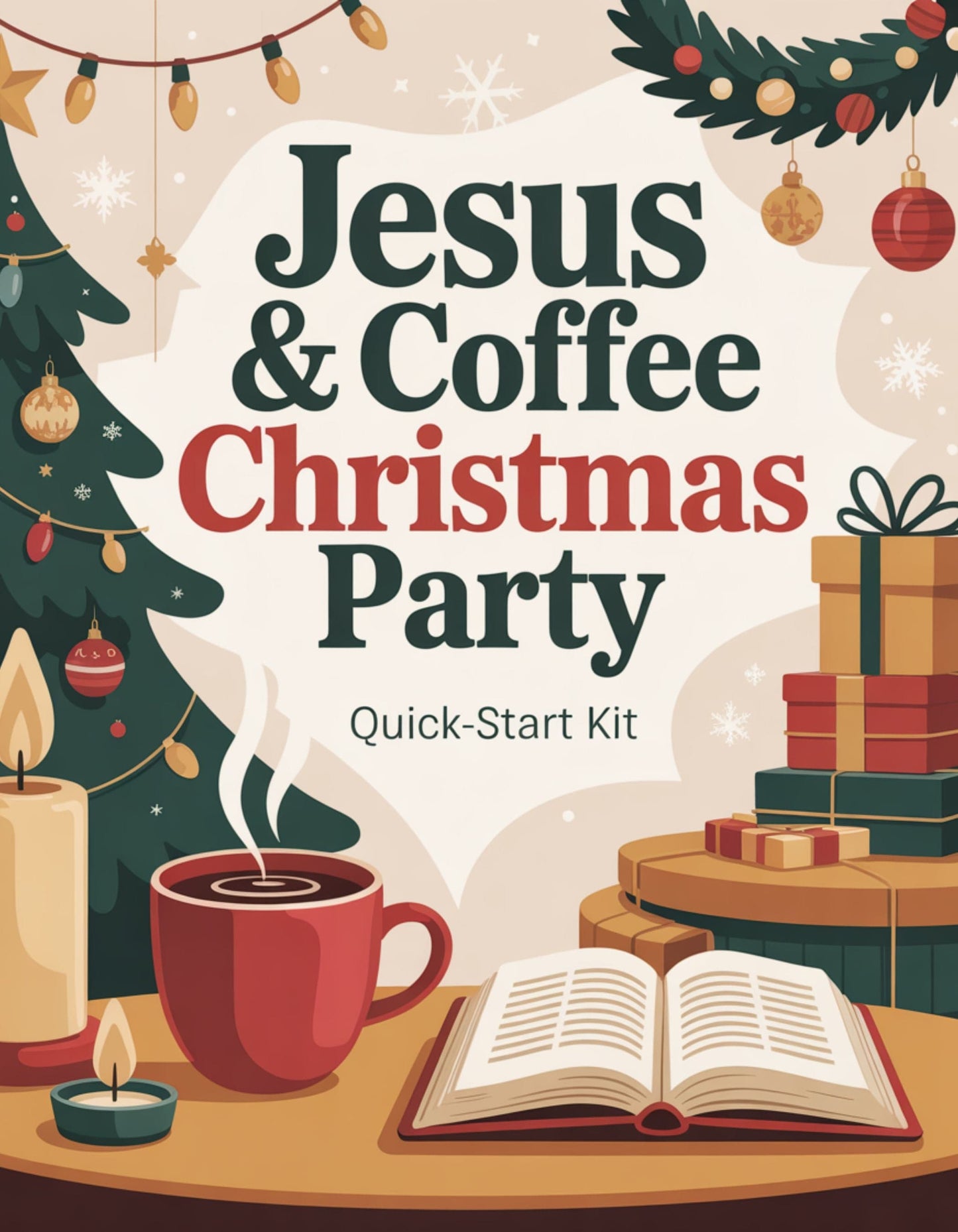 Jesus & Coffee Christmas Party Free Printable Guide