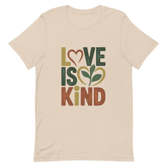 Love is Kind Christian T Shirt Soft Cream