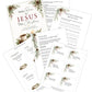 A set of printable holiday planning and reflection sheets titled 'Make Room for Jesus This Christmas,' including an hosting agenda, reflection pages, scripture sheets, and a worship start sheet, shown on a white background with a note that samples only and the product has more pages.