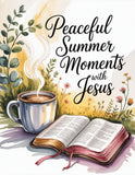 Peaceful Summer Moments with Jesus and Coffee Artwork
