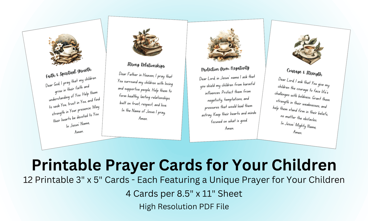 Printable Prayer Cards for Mothers