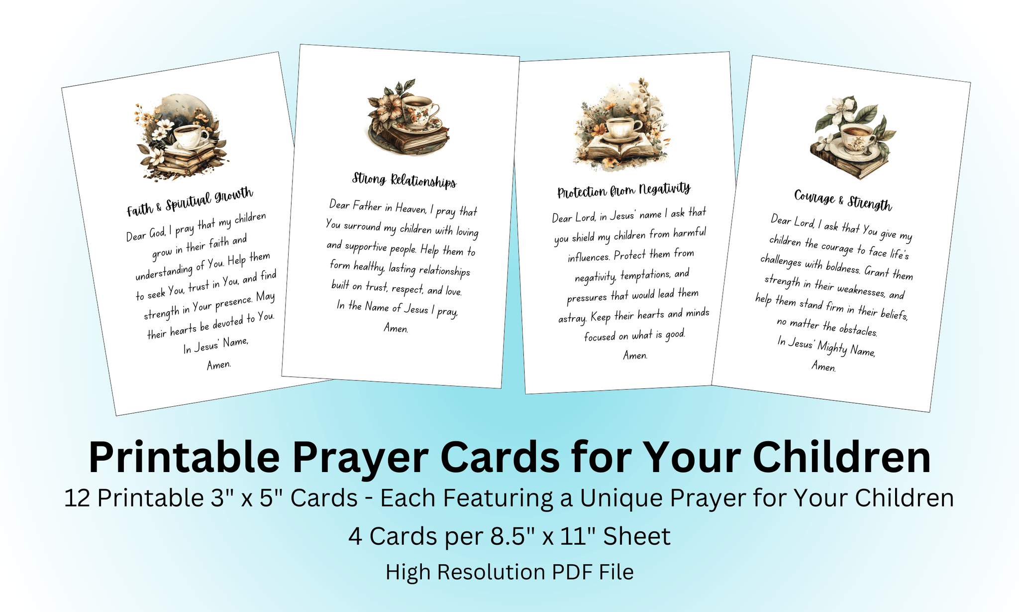 Printable Prayer Cards for Mothers – Coffee and Christ Shop