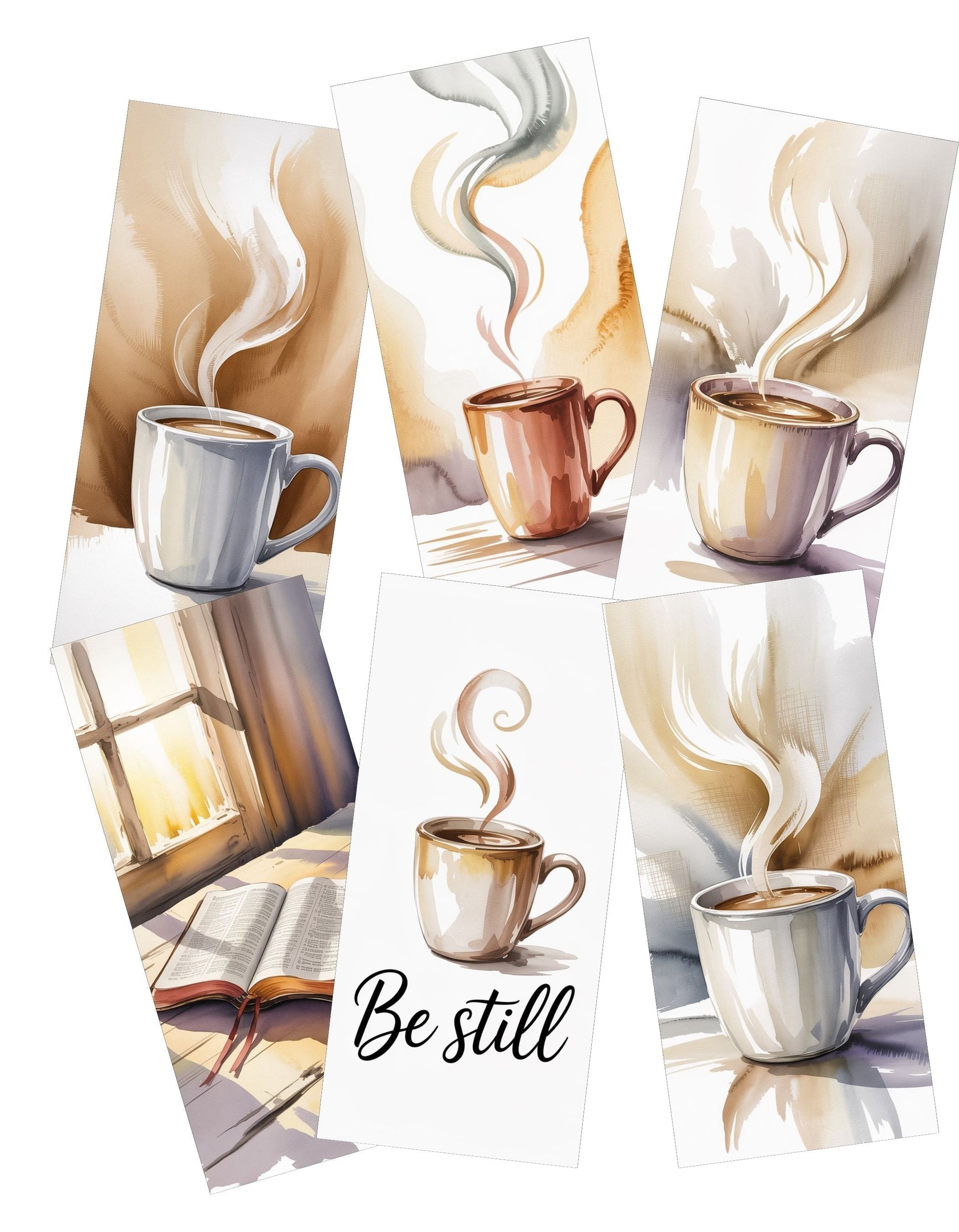 Quiet Mornings with Jesus Phone Wallpaper Art