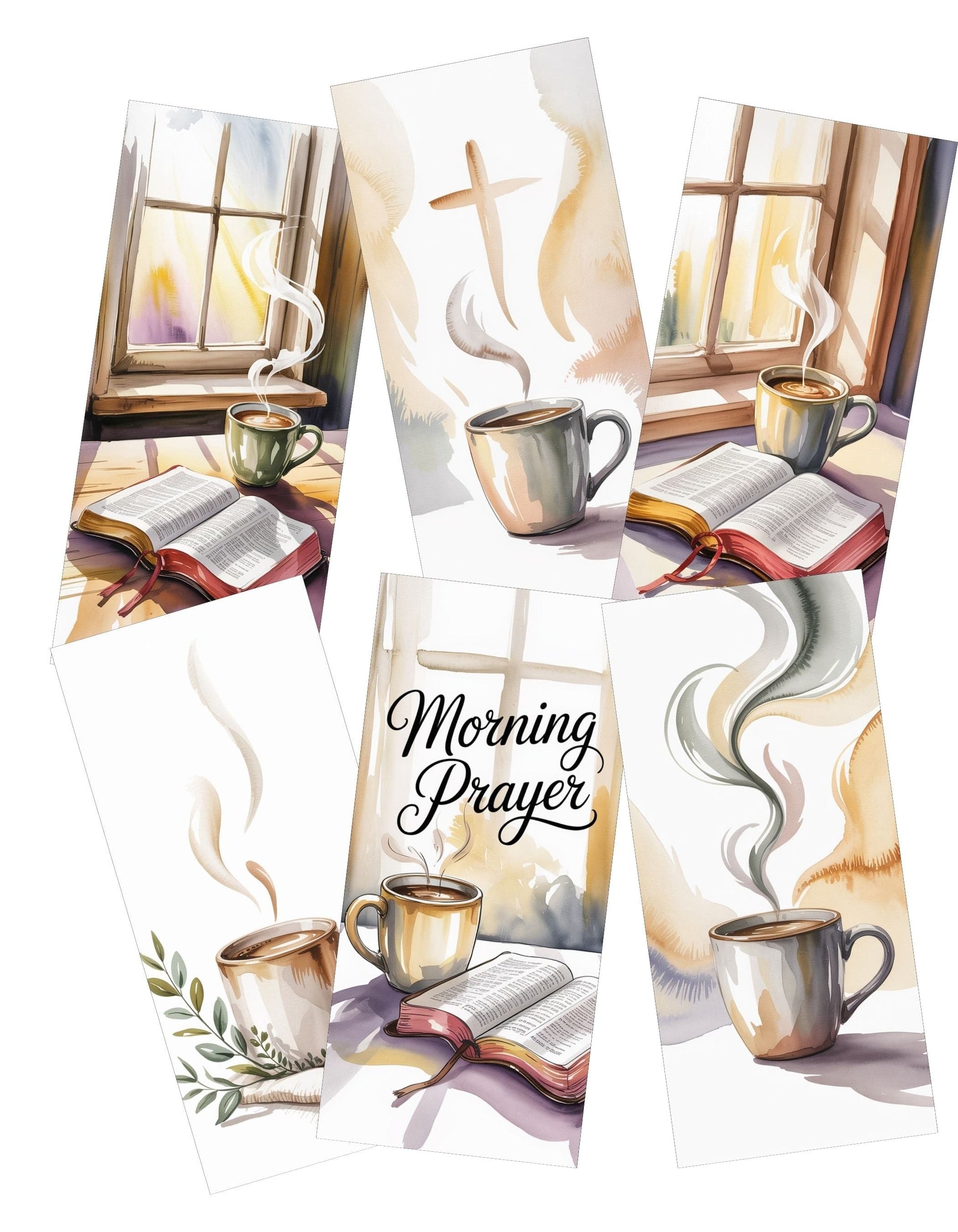 Quiet Mornings with Jesus Phone Wallpaper Artwork