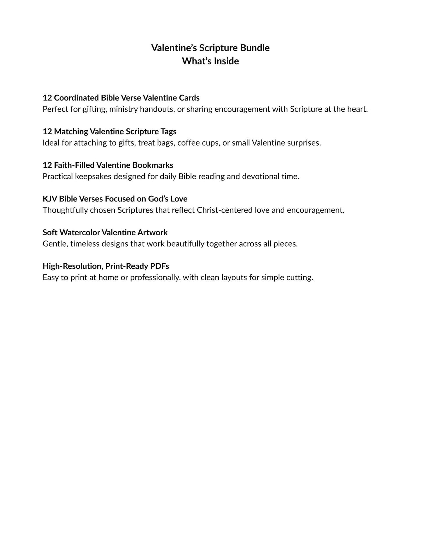 Valentine Scripture Bundle Inside