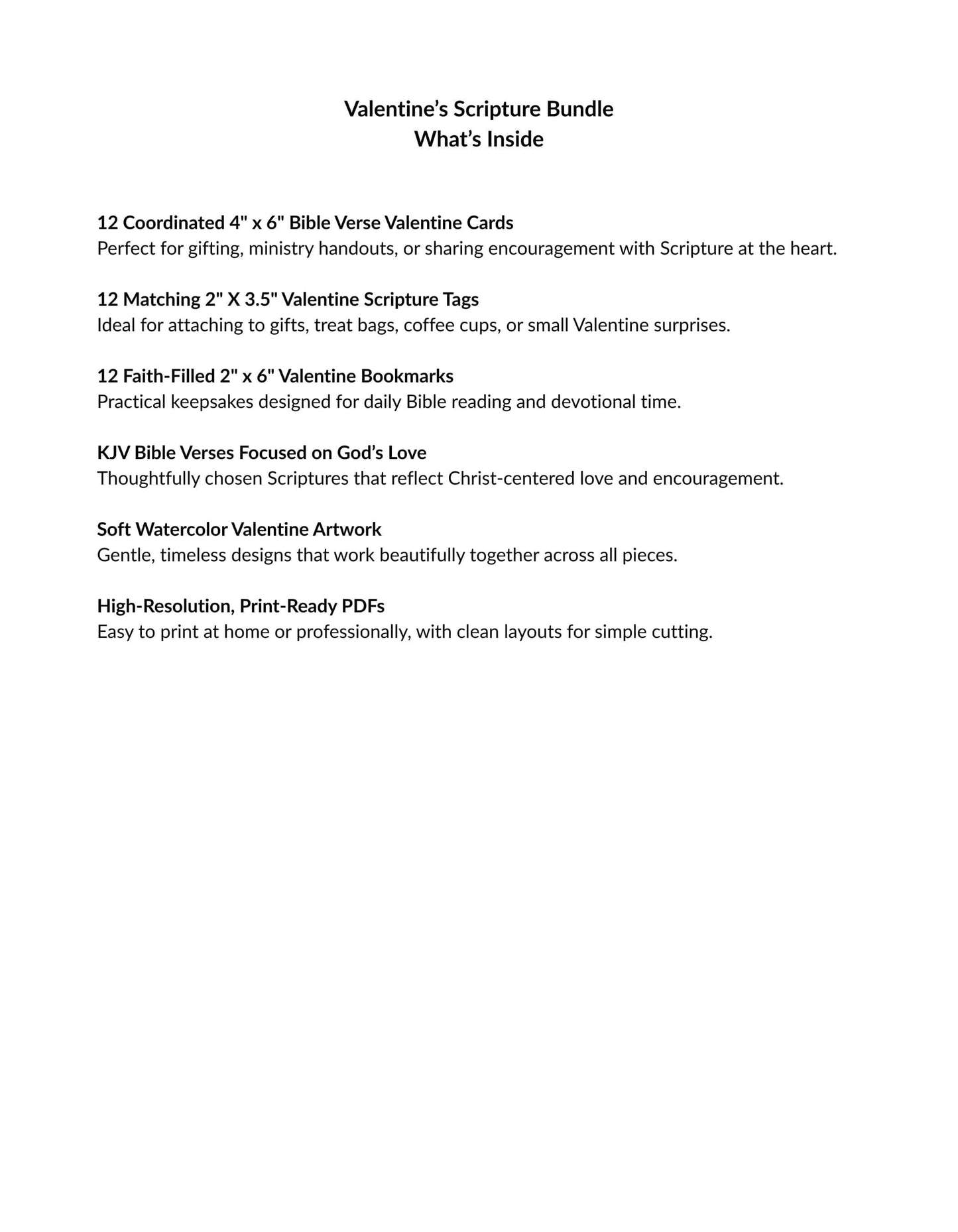 Valentine Scripture Bundle Inside