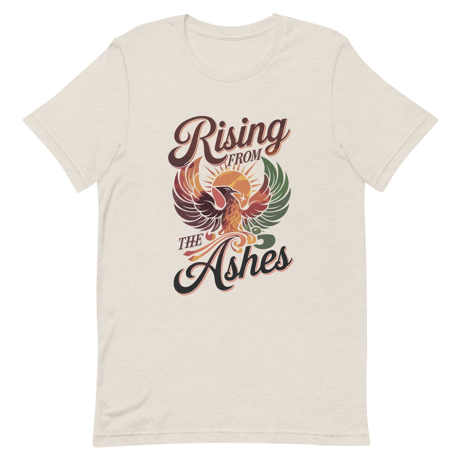 Rising from the Ashes Christian T Shirts Heather Dust