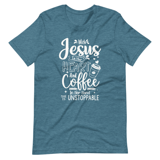 Invincible with Coffee and Jesus T-Shirt