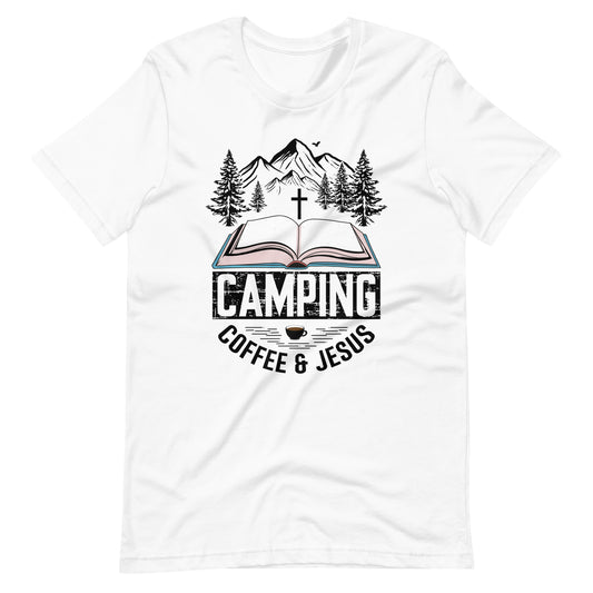 Camping Coffee and Jesus T-Shirt